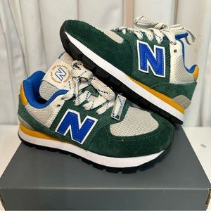 Green New Balance 574 Size 11C